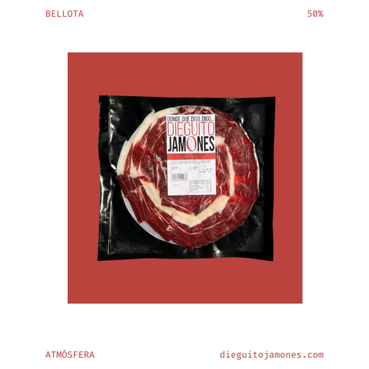 Jamón Bellota 50% Cortado a Mano (100g.)