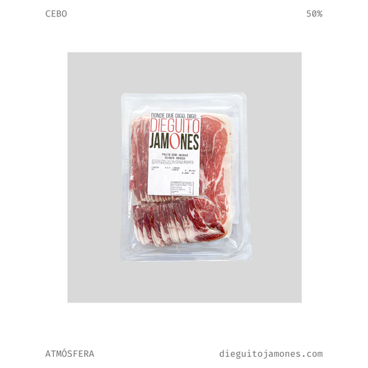 Paleta Ibérica Cebo 50% Cortada a Máquina (300g.)