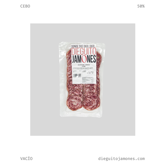 Salchichón ibérico Cebo 50% Loncheado (100g.)